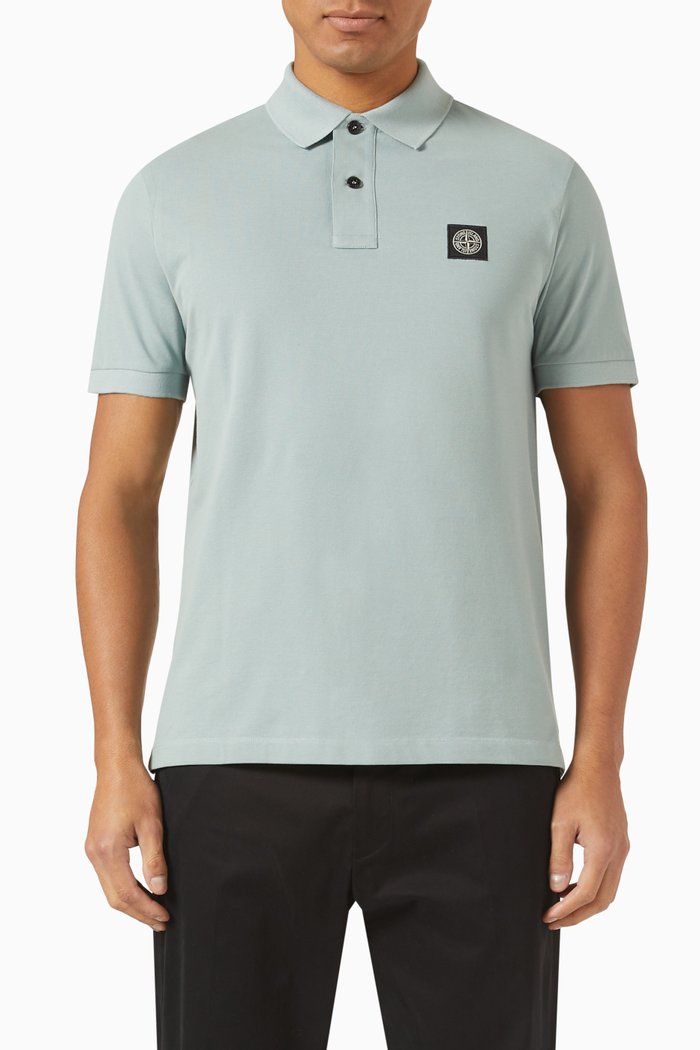 

Polo Shirt in Cotton, Blue