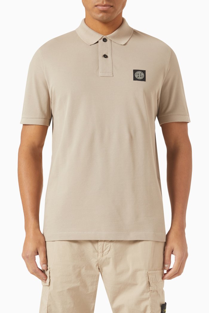 

Polo Shirt in Cotton, Brown