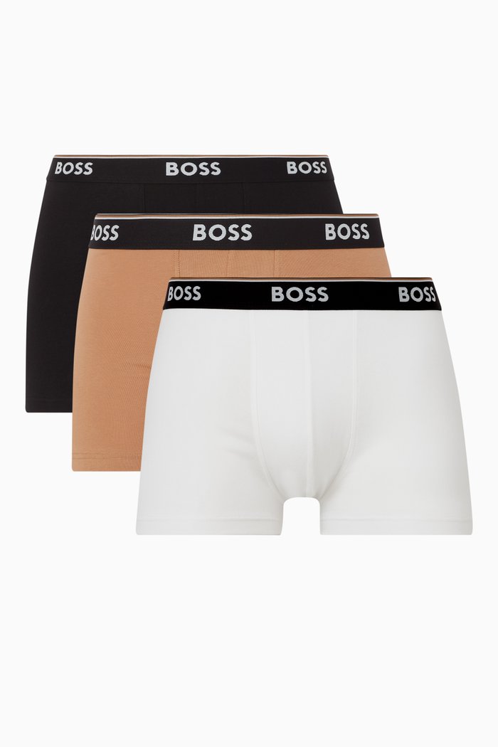Power EOSP Trunks in Stretch Cotton, Set of 3, Multicolour