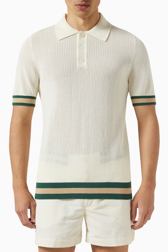 

Quinn Polo in Cotton Knit, Neutral