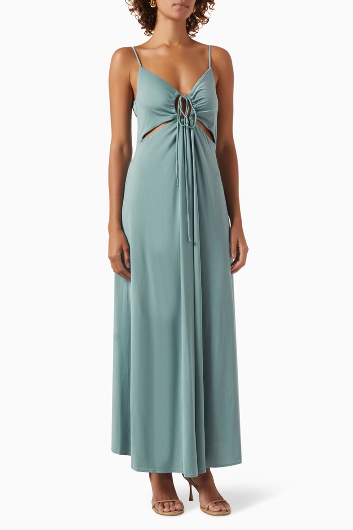 

Sebastian Midi Dress in Slinky-jersey, Blue