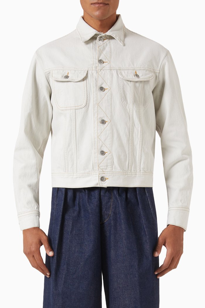 

Chalk Selvedge Jacket in Denim, Blue