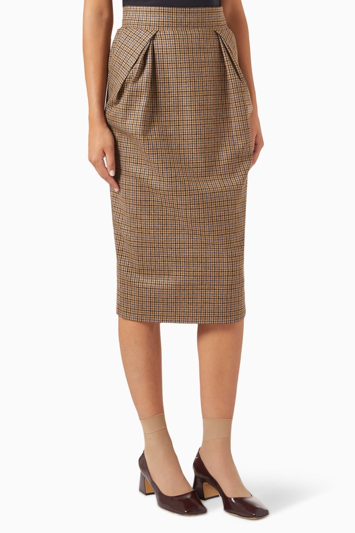 

Midi Skirt in Wool, Neutral