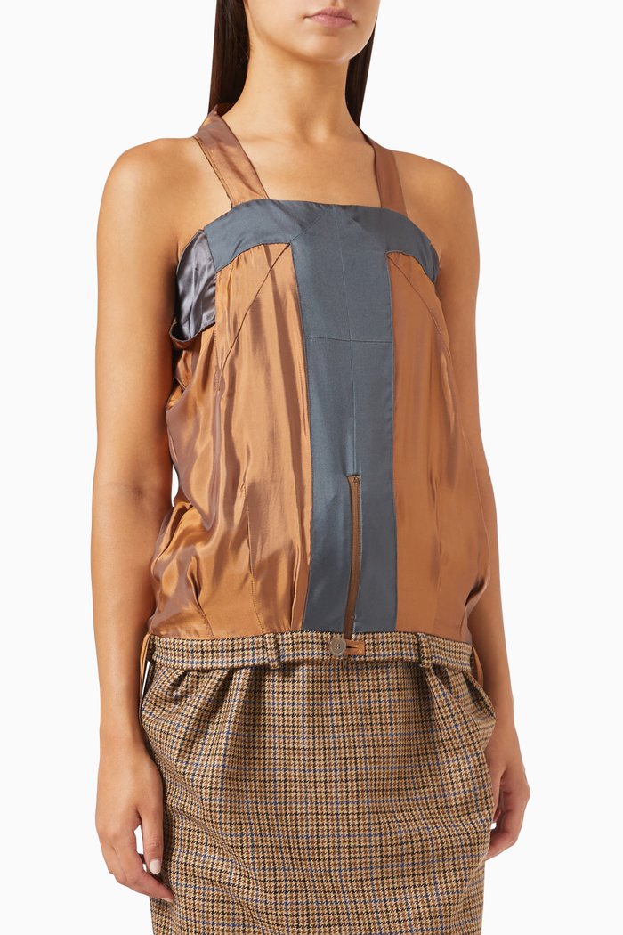 

Zip Top in Wool, Neutral