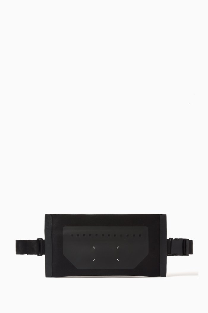 

Mackintosh Crossbody Bag in Cotton-blend, Black