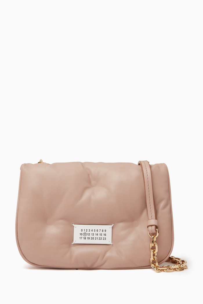 

Mini Glam Slam Flap Shoulder Bag in Nappa, Pink
