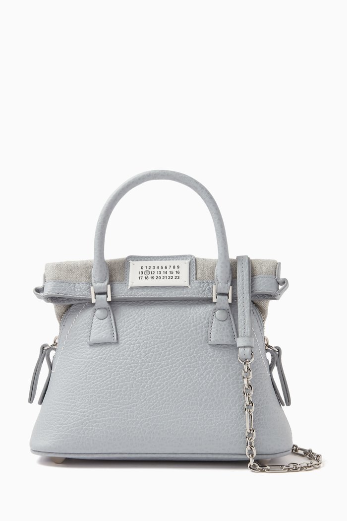

5AC Classique Shoulder Bag in Leather, Blue