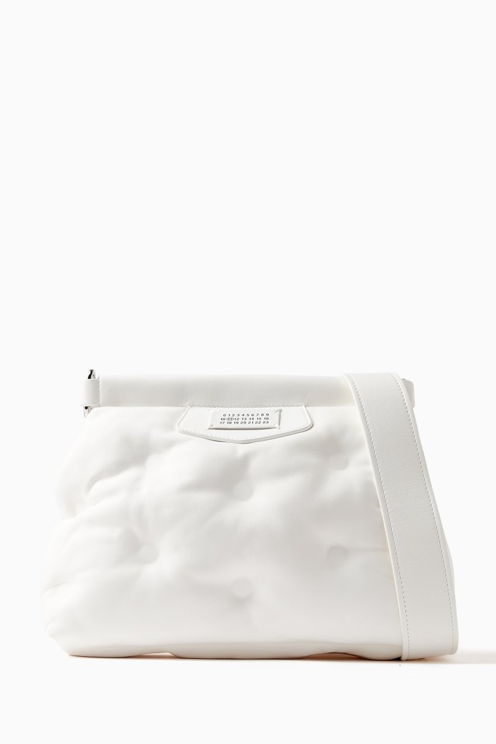 

Glam Slam Classique Shoulder Bag in Nappa, White