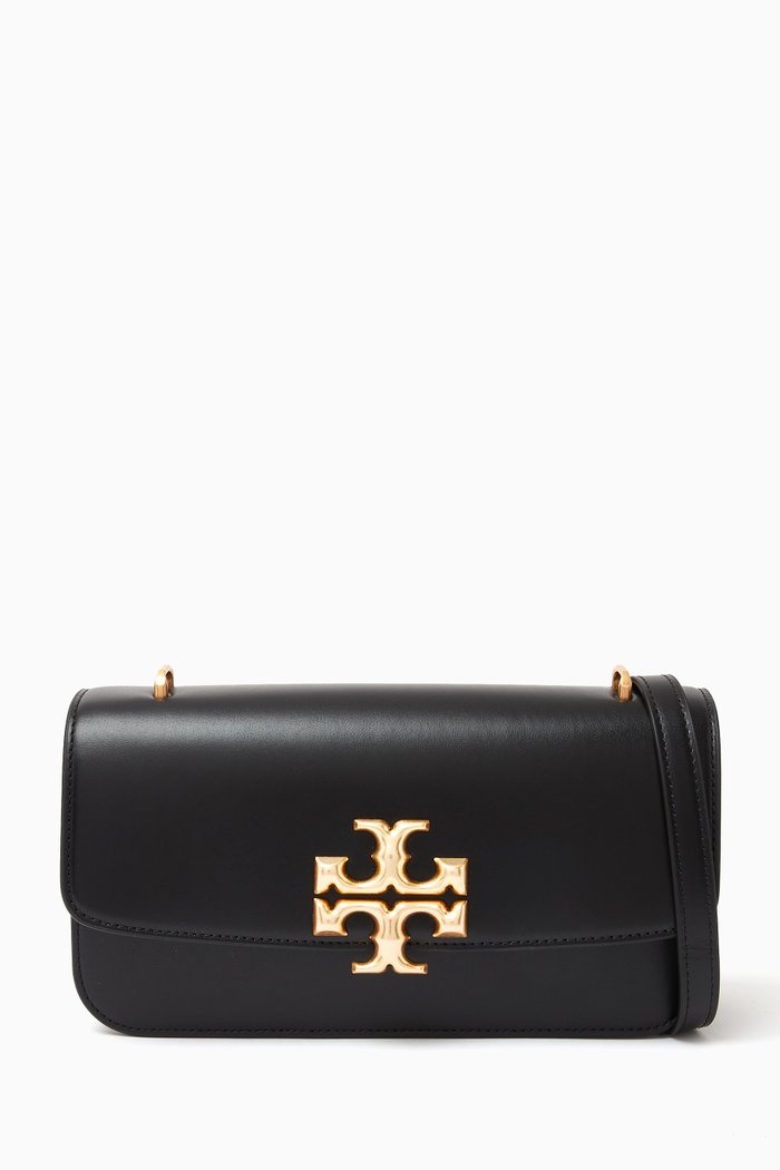 

Small Eleanor Convertible Bag in Leather, Black