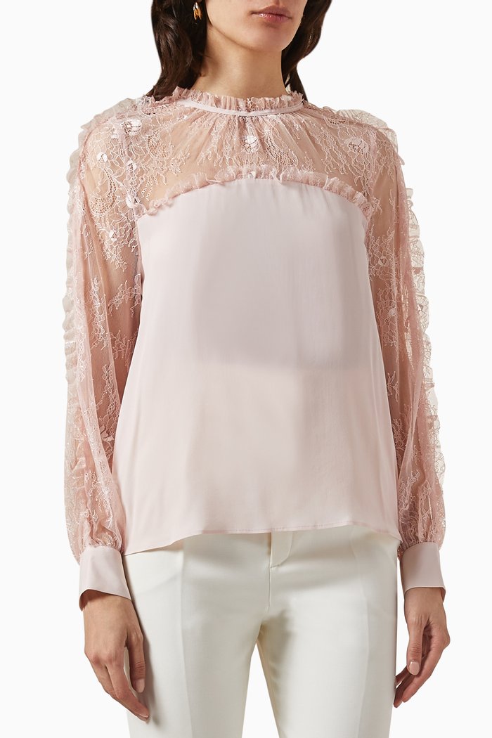 

Esquel Blouse in Crepe, Pink