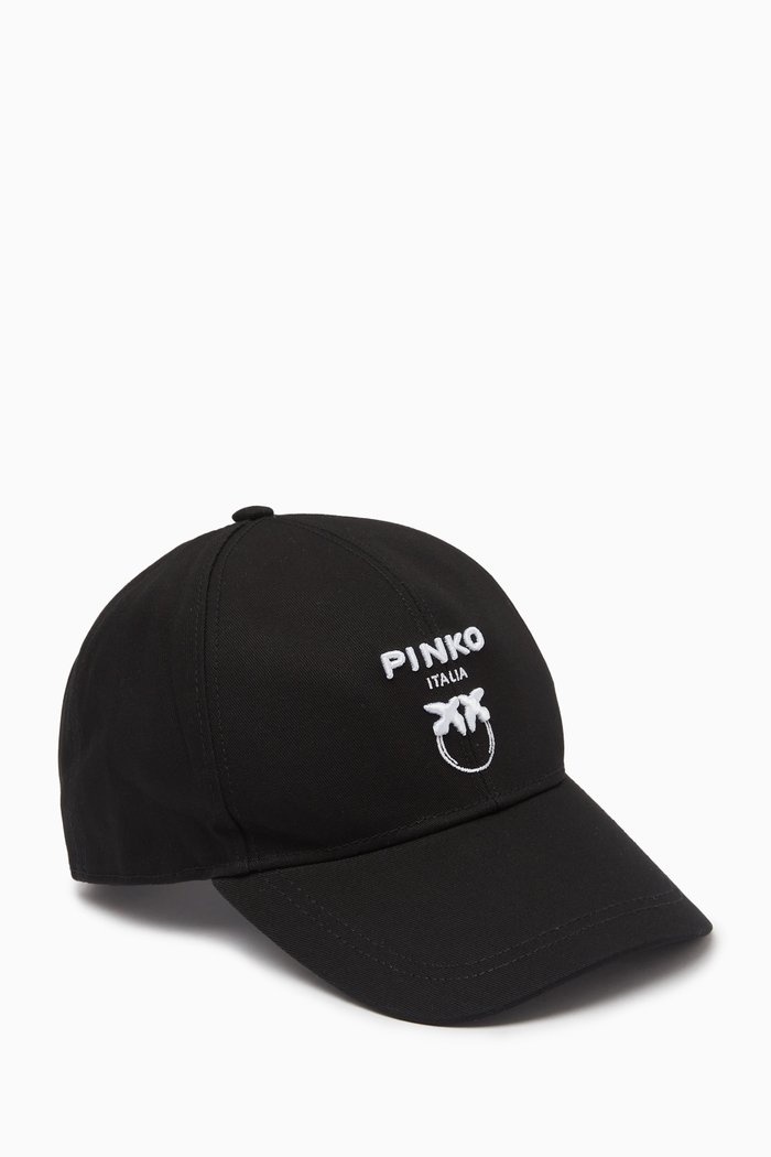 

Busseto Baseball Cap in Cotton Gabardine, Black