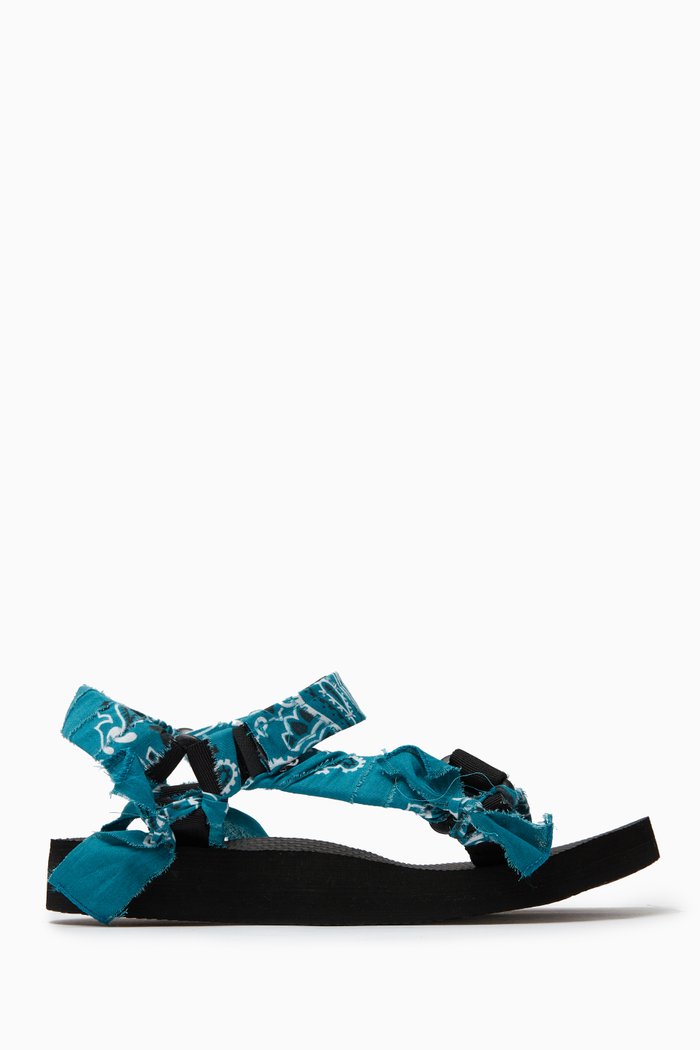

Trekky Bandana Sandals in Cotton & Repreve®, Blue