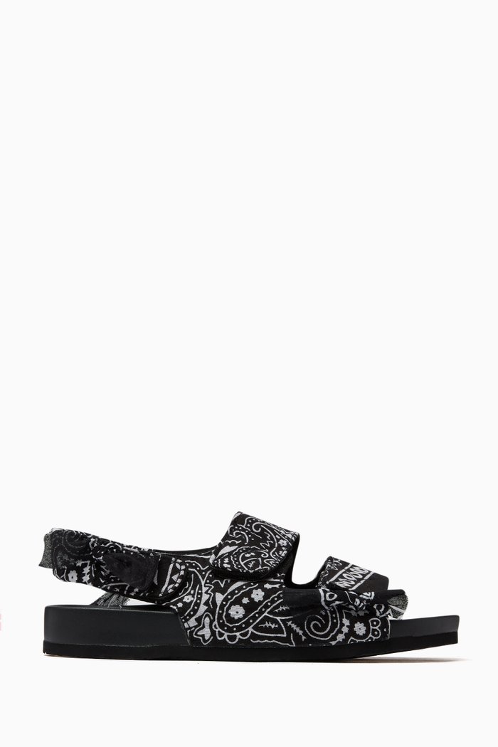 

Apache Bandana Sandals in Cotton & Repreve®, Black