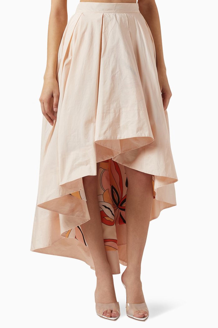 

Helvecia Skirt in Faille, Pink
