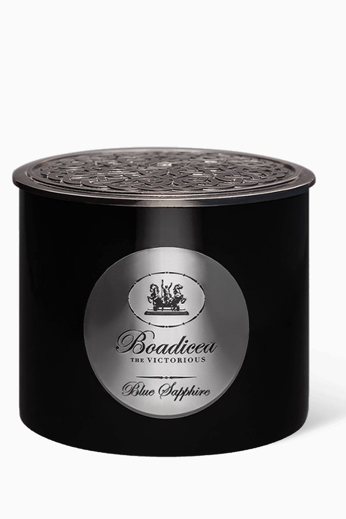 

Blue Sapphire Luxury Candle, 400g, Colourless