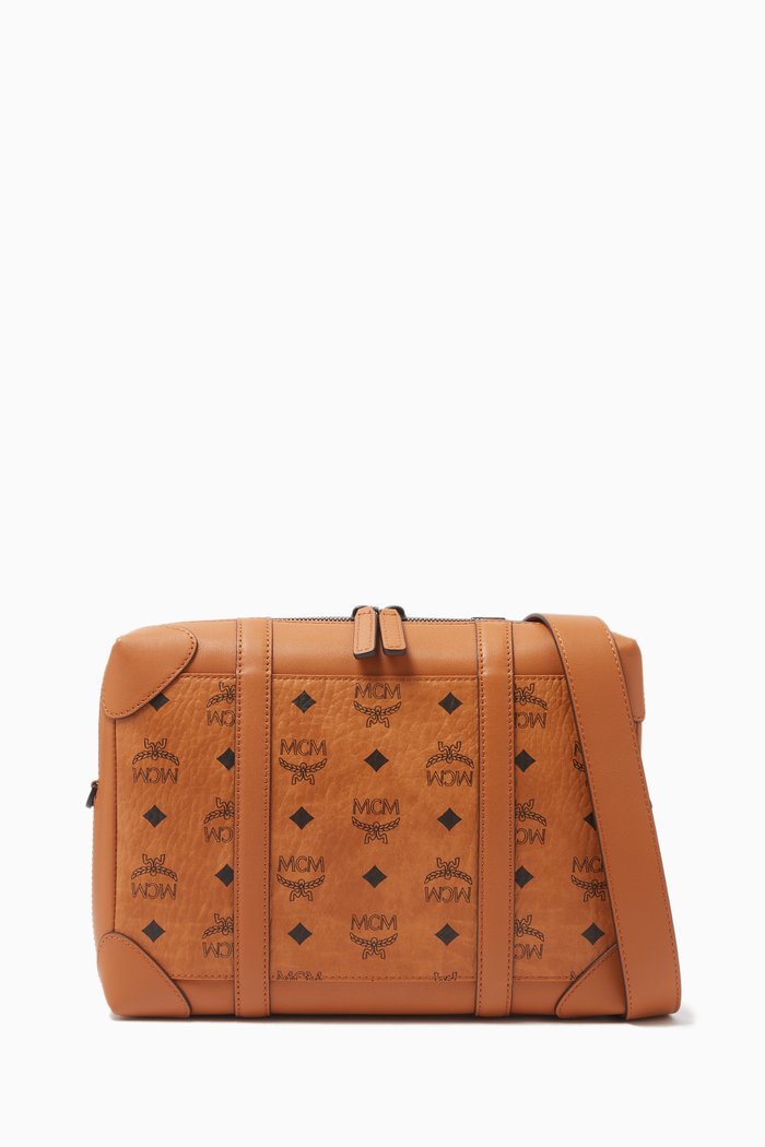 

Medium Klassik Travel Messenger in Visetos, Brown