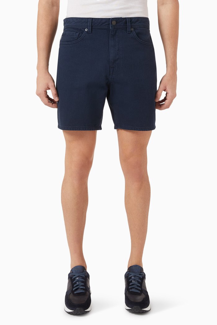 

Slim-fit Shorts in Denim, Blue