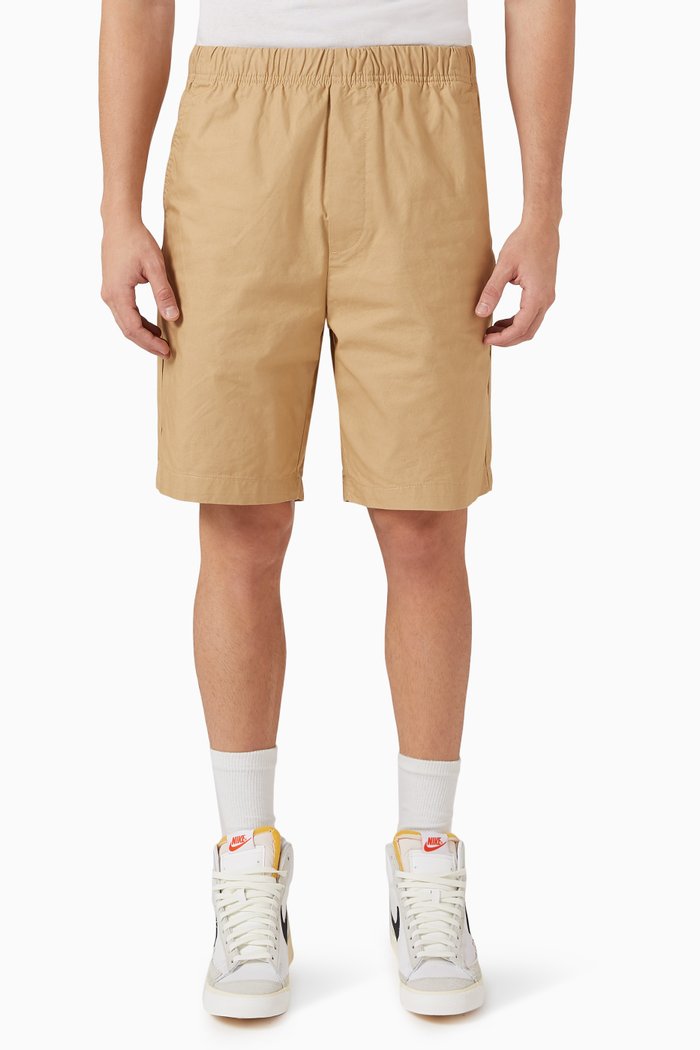 

Loik Loose-fit Bermuda Shorts in Organic Cotton Blend, Brown