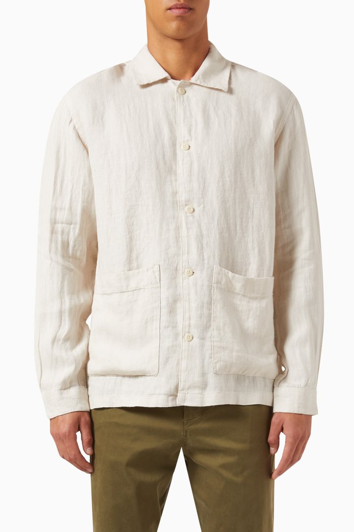 

Overshirt in Linen, Neutral