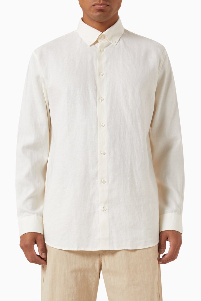 

Classic Shirt in Linen, White