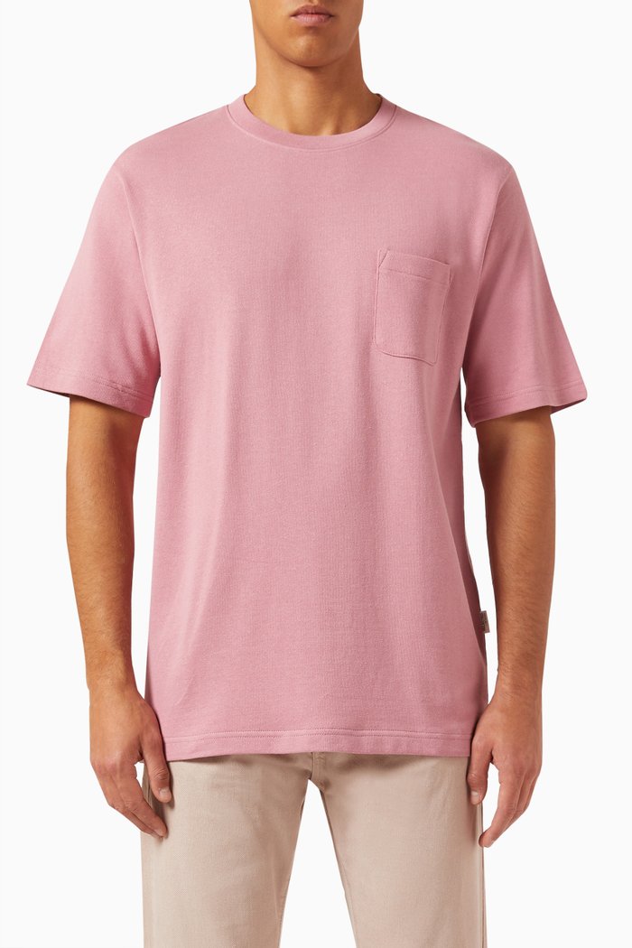 

Pocket T-shirt in Organic Cotton & Recycled Viscose, Pink