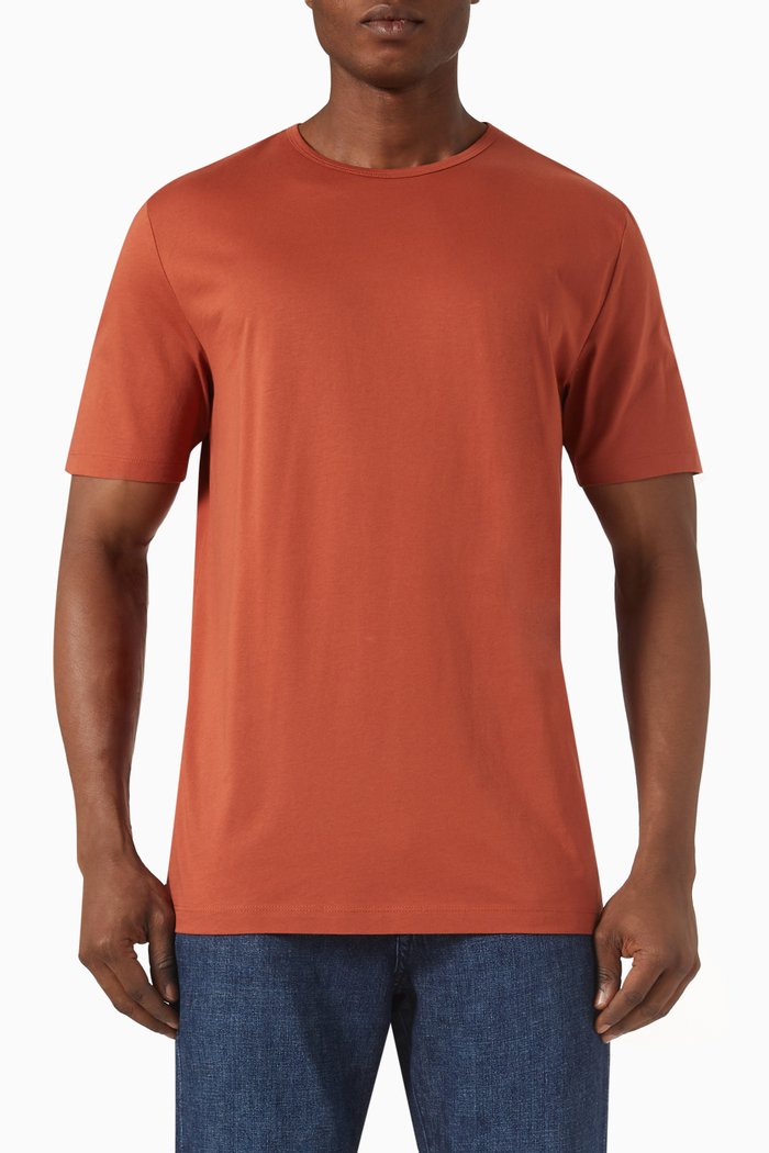 

T-shirt in Organic Cotton Jersey, Orange