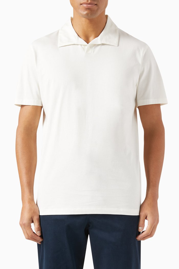 

Hector Polo Shirt in Organic Cotton, Neutral