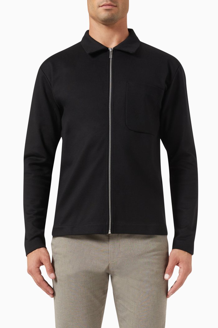 

Classic Jacket in Organic Cotton, Black
