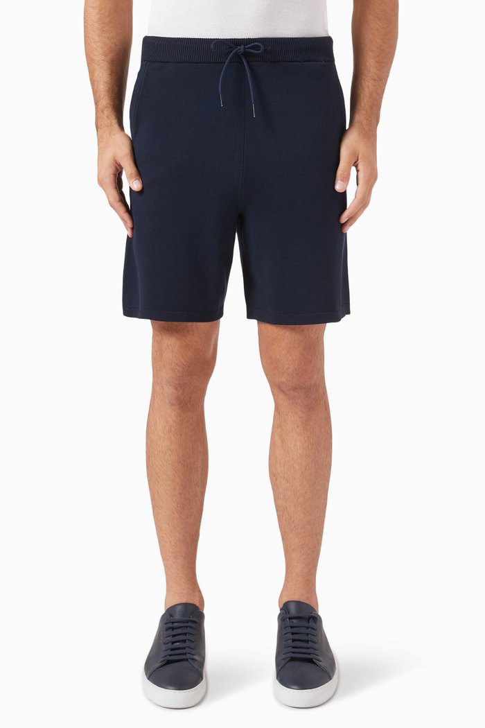 

Shorts in Viscose Blend Knit, Blue