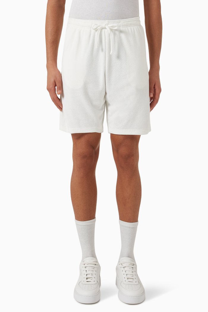 

Drawstring Shorts in Terrycloth, White
