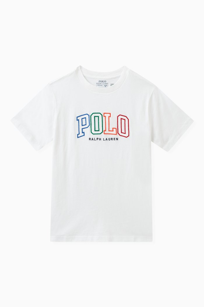 

Embroidered Logo T-shirt in Cotton, White