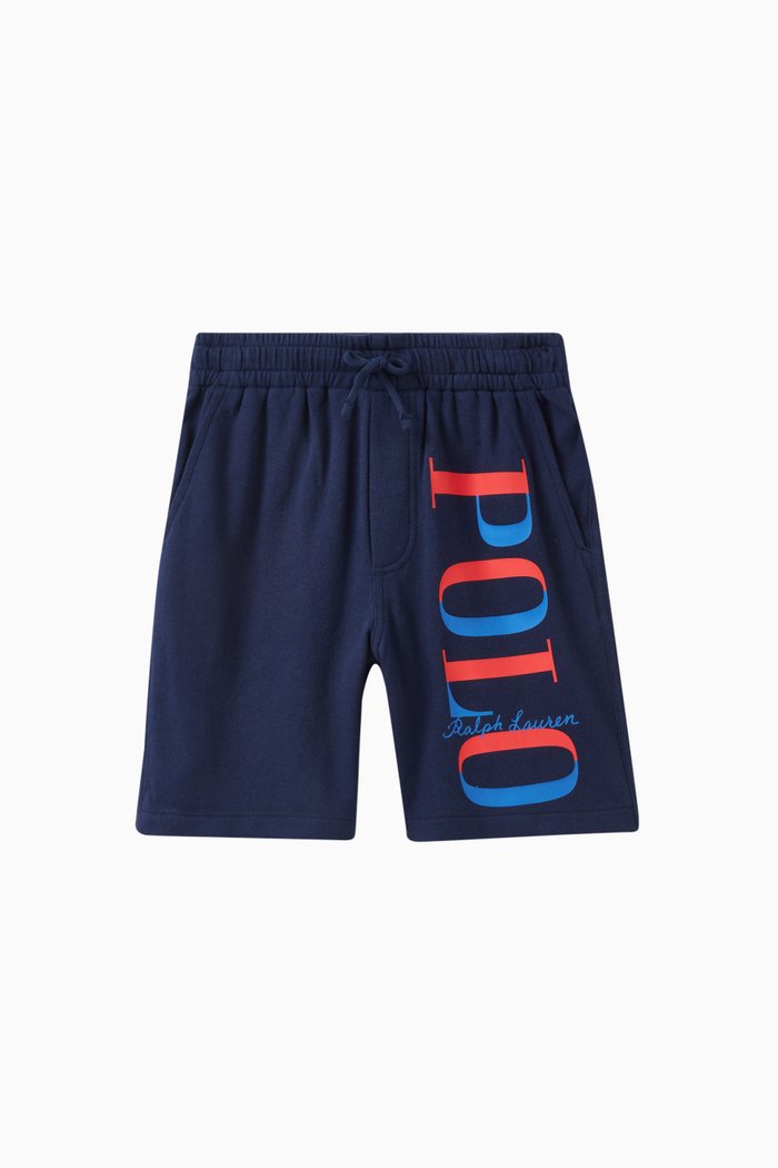 

Logo Spa Shorts in Cotton Terry, Blue