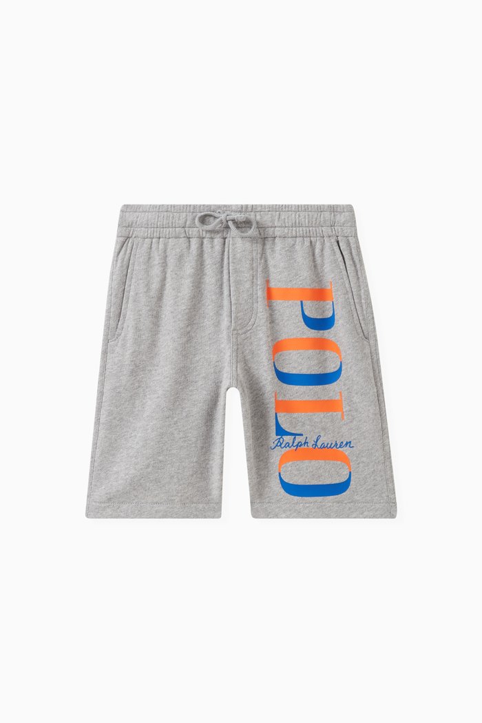 

Logo Shorts in Cotton, Grey