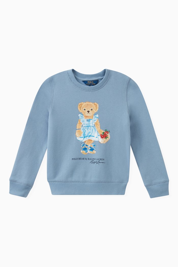 

Bear Sweatshirt in Cotton, Blue