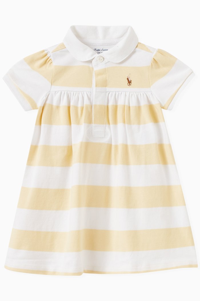 

Striped Dress & Bloomers Set in Cotton, Yellow