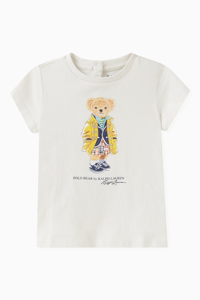 

Polo Bear T-shirt in Cotton Jersey, White