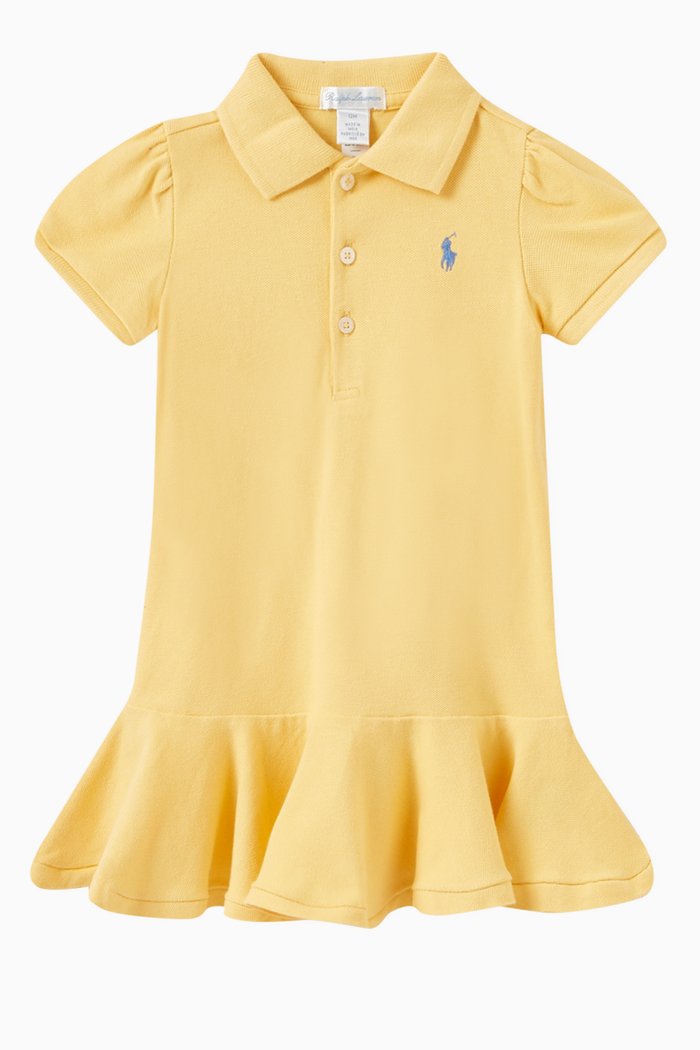 

Polo Dress and Bloomers in Cotton, Yellow