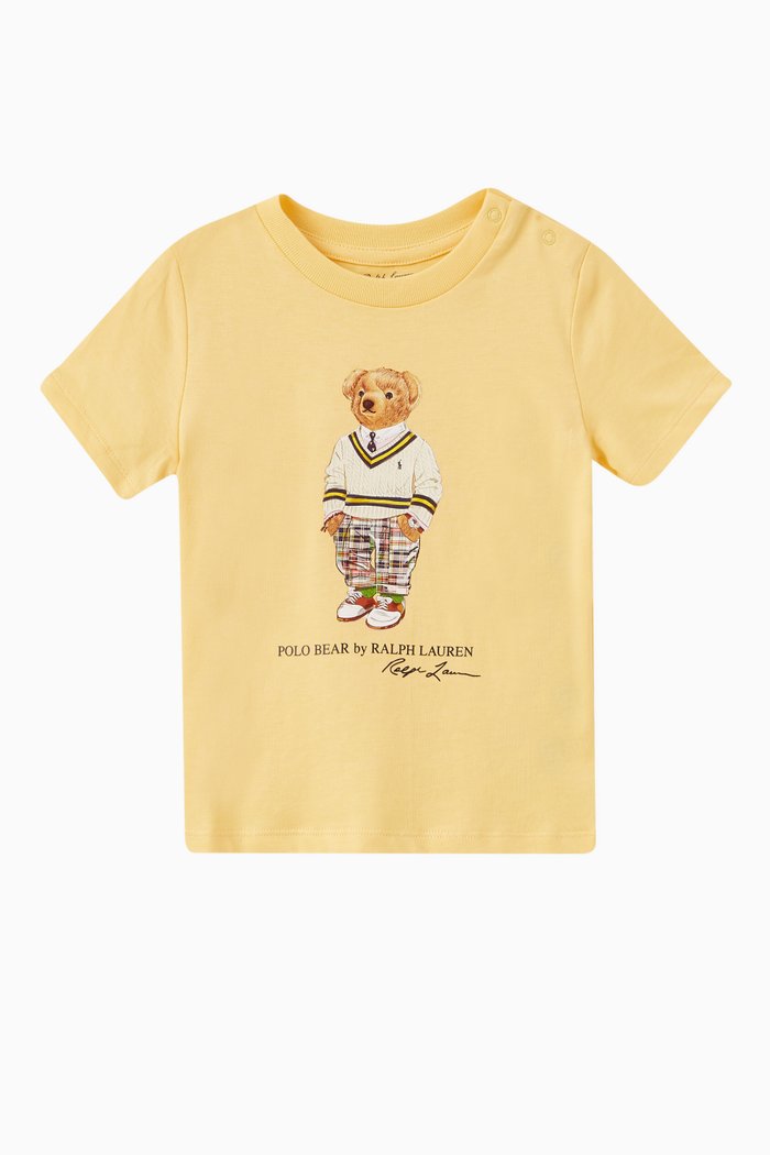 

Polo Bear T-shirt in Cotton, Yellow