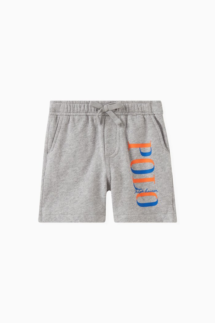 

Logo Shorts in Cotton, Grey