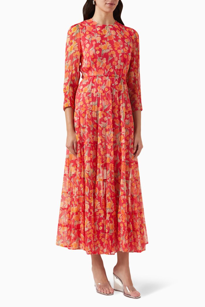 

Kristen Floral Dress, Orange