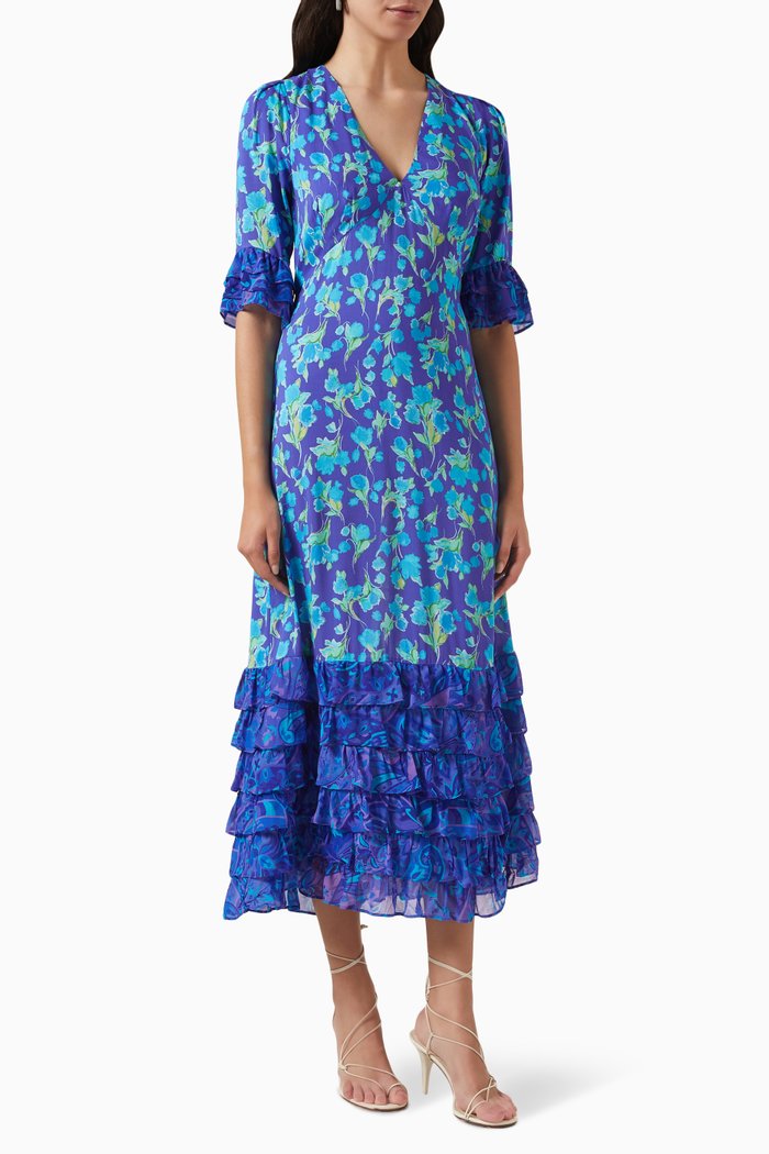 

Mari Midi Dress, Blue