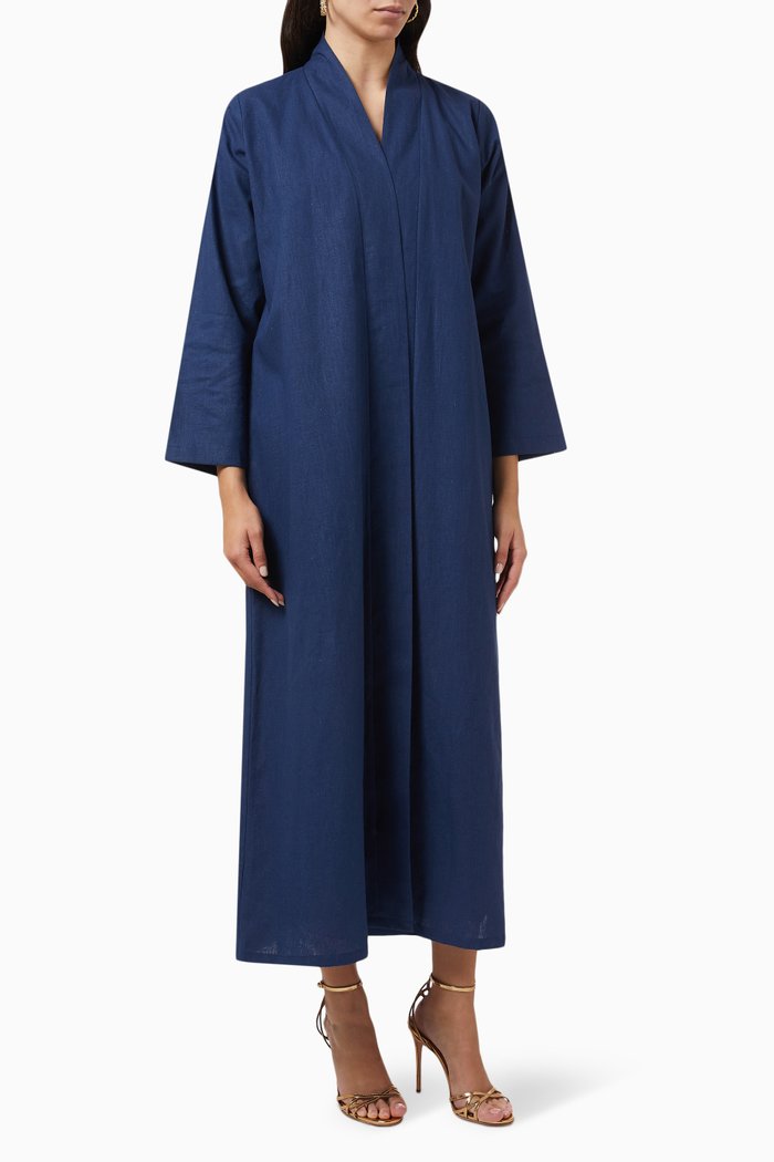 

Abaya in Linen, Blue