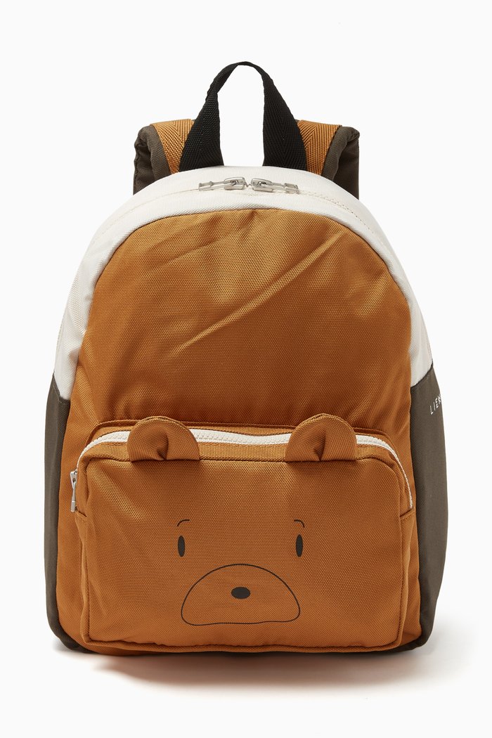 

Allan Mr. Bear Print Backpack in Recycled Polyester, Multicolour