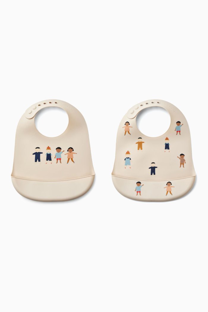

Tilda Bib in Silicone, Set of 2, Neutral