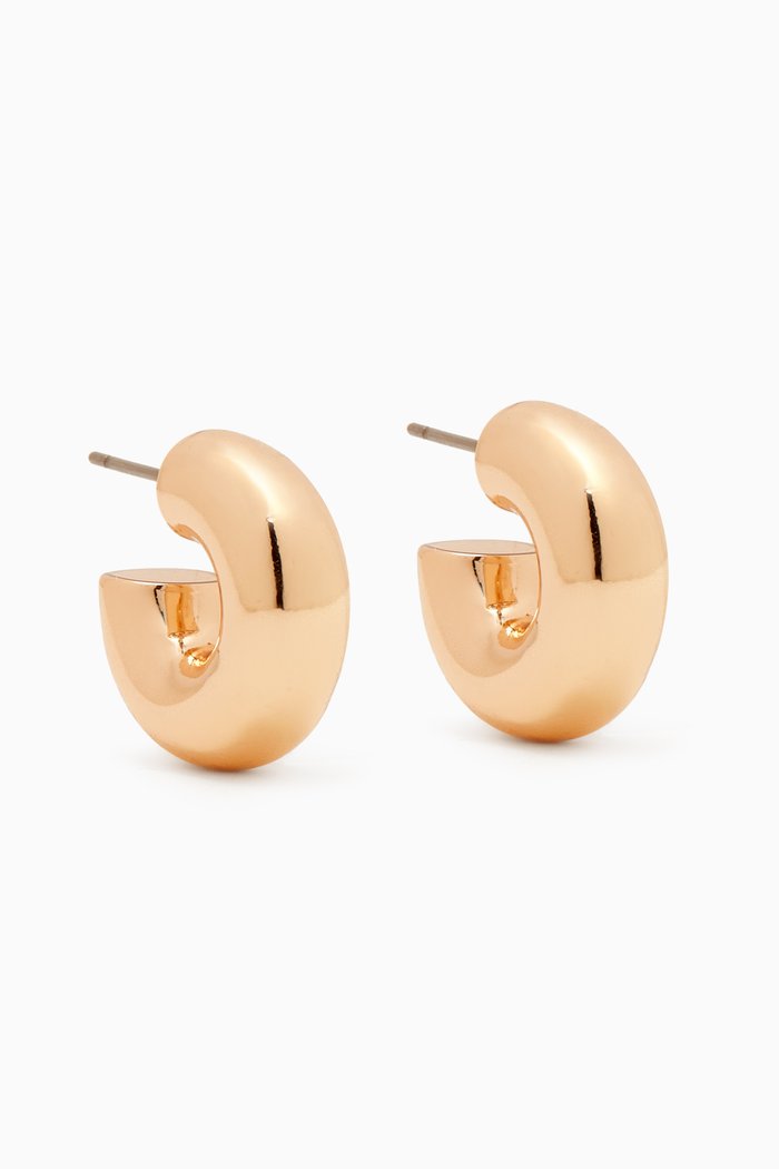 

The Polished Chubbie Earrings in Gold-plated Metal