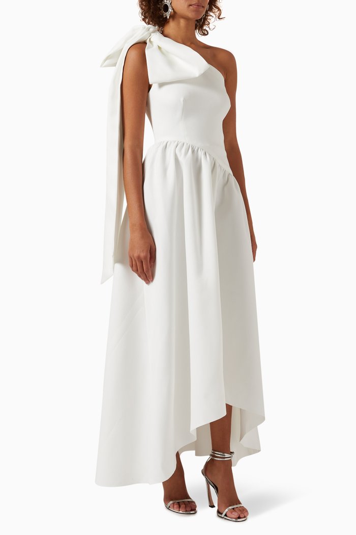 

Liesel Dress in Crepe, White