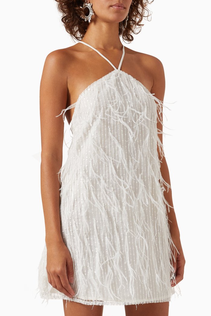 

Rehearsal Mini Dress in Net, White