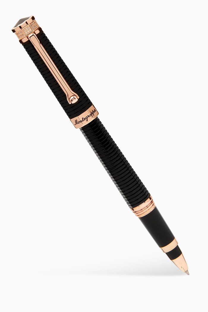 

NeroUno Linea Crystal Rollerball Pen in Resin, Black
