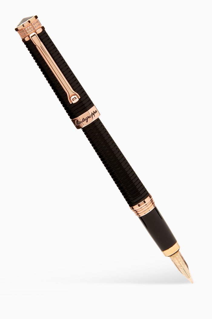 

NeroUno Linea Crystal Fountain Pen in Resin, Black