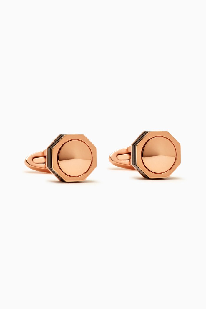 

NeroUno Cufflinks in Rose Gold PVD
